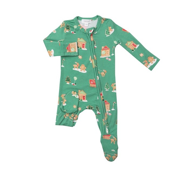 Angel Dear Other - Angel Dear Viscose Bamboo Holiday Christmas Footie 9-12M NWT